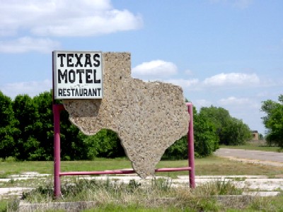Texas Motel Sign in McLean, Texas