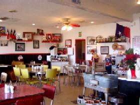Inside the Midpoint Cafe Adrian Texas