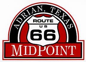 Adrian, Texas Midpoint Logo