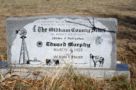 Oldham County News Tombstone