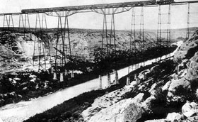 Old Railroad Bridge over the Pecos River, Texas