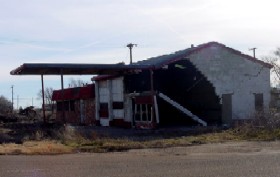 old station along Route 66 in Bushland, Texas