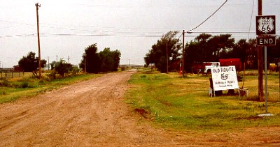 Old Route 66 Allignment in Vega Texas