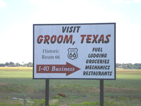 Welcome to Groom, Texas