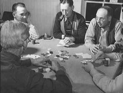 Poker Party at George Turner Ranch 1943