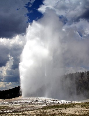 Old Faithful at Yellowstone National Park