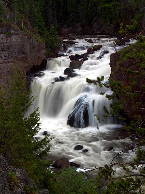 Firehole Falls at Yellowstone National Park