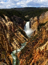 Lower Falls at Yellowstone National Park