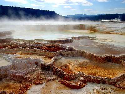Mammoth Hot Springs at Yellowstone National Park