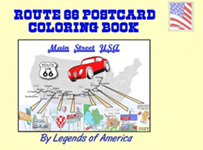 Route 66 Postcard Coloring Book