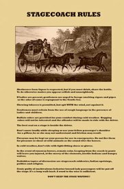 Stagecoach Rules poster