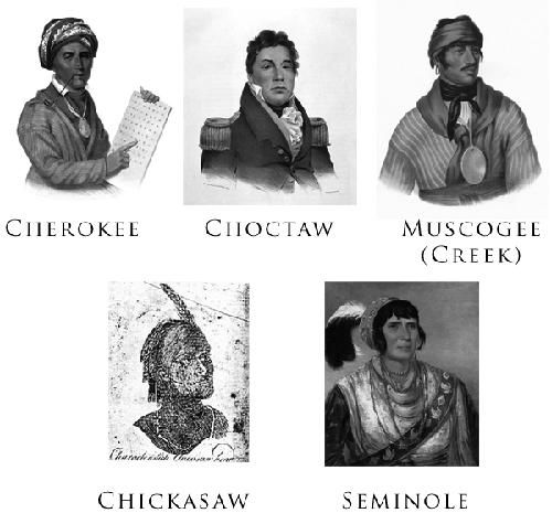 The Five Civilized Tribes courtesy Wikipedia