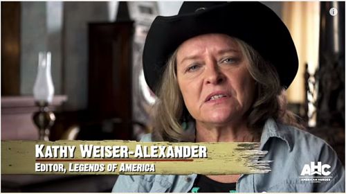 Legends of America Founder & Editor Kathy Weiser-Alexander discusses Bill Doolin & the Oklahombres on the American Heroes Channel's "Gunslingers"