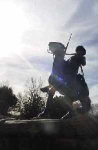 Buffalo Soldier Monument at Fort Leavenworth, Kansas by Kathy Weiser-Alexander.