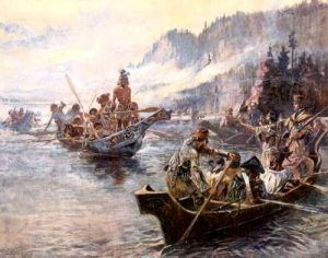 Lewis and Clark on the Lower Columbia River