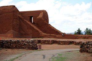 Pecos Pueblo Mission, Pecos National Park, New Mexico by Kathy Weiser-Alexander.