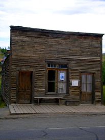 Hangman's building in Virginia City, Montana