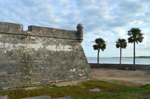Castillo San Marcos Outer Wall by Kathy Weiser