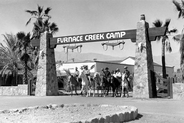 Vintage Furnace Creek Camp, Death Valley, California