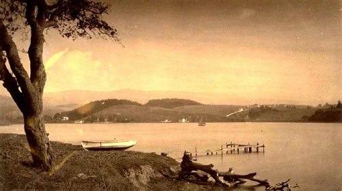 Lake Merritt, California, from Adams Point, 1884