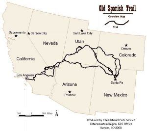 Old Spanish Trail Map