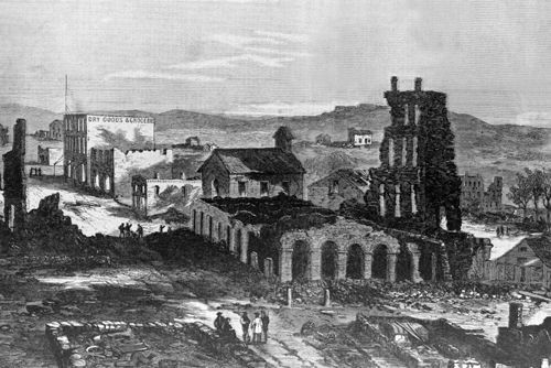 Ruins of Lawrence, Kansas, 1863