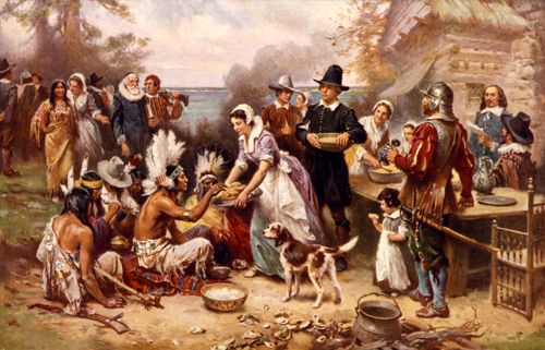The first Thanksgiving in 1621