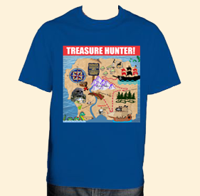 Treasure Hunter T-Shirt, available at Legends' General Store