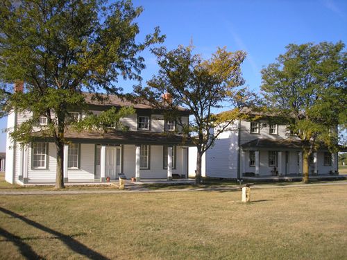 Officers' Quarters, Fort Hays, Kansas by Kathy Weiser