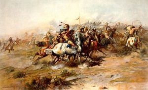 Battle of the Little Bighorn by C.M. Russell