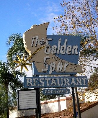 Golden Spur Sign, Glendora, California
