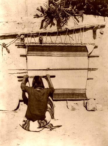 Hopi Weaving, 1879, John K. Hillers