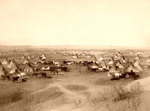 Lakota Sioux Camp, by John Graybill, 1891