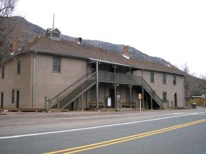 The Murphy & Dolan Mercantile in Lincoln, New Mexico would later become the Lincoln County Courthouse