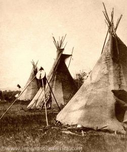 Nez Perce Tipis, Montana, 1871