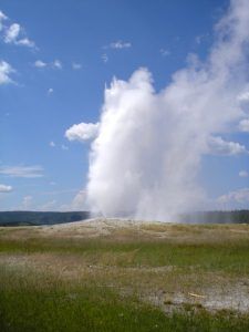 Old Faithful, Yellowstone National Park, Wyoming by Kathy Alexander.