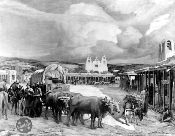 The End of the Santa Fe Trail by Gerald Cassidy, about 1910