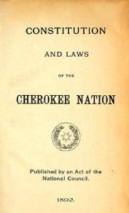 Cherokee Constitution
