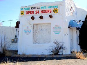 El Vado Motel, Albuquerque, New Mexico, before it was restored by Kathy Alexander.