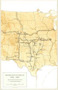 Cattle Trails Map