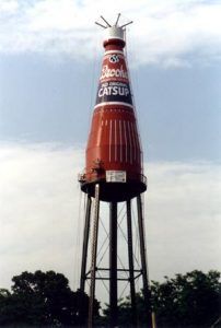 World's largest catsup bottle in Collinsville, Illinois by Kathy Alexander.