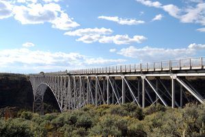 The John Dunn bridge over the Rio Grande Gorge north of Taos, New Mexico