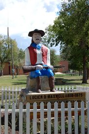 Maxwell Statue in Cimarron, New Mexico