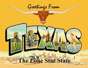 Greetings from Texas Postcard. Available at Legends' General Store.