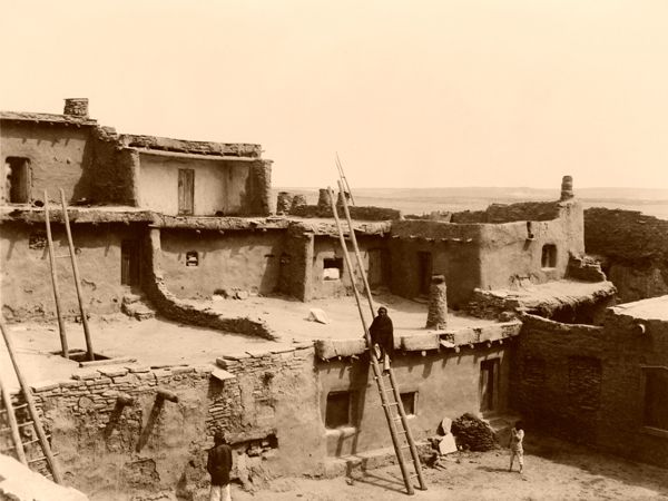 Zuni Pueblo, NM-Edward S. Curtis, 1903