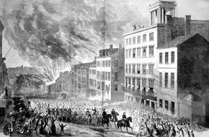 The fall of Richmond, Virginia, April, 1865