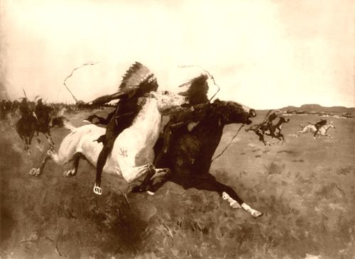 Indian Attack by Frederic Remington, 1907
