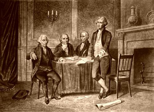 Leaders of the Continental Congress, John Adams, Morris, Hamilton, Jefferson, A. Tholey