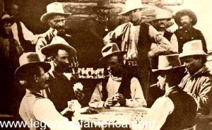 Playing Poker, 1882. Eagan Saloon, Burns Oregon. 