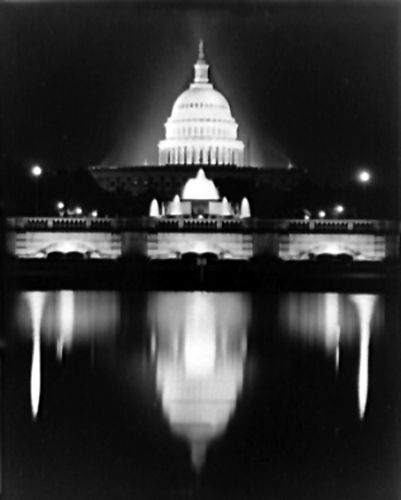 U.S. Capitol at Night, 1946